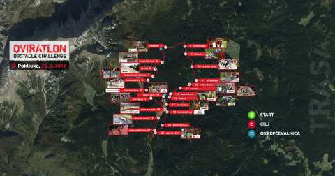 Trasa in ovire Oviratlona Pokljuka 2016