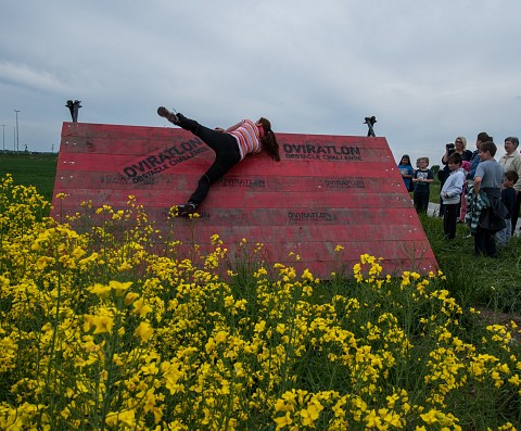Otroci iz Kriznega centra za mlade Murska Sobota na ogledu trase Oviratlon Prekmurje 2015